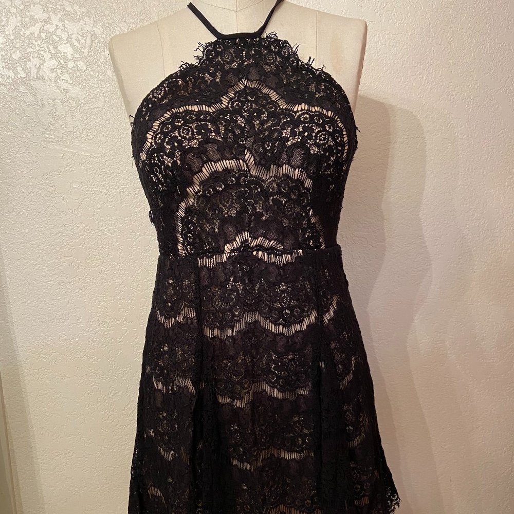 Black Lace Cocktail Dress